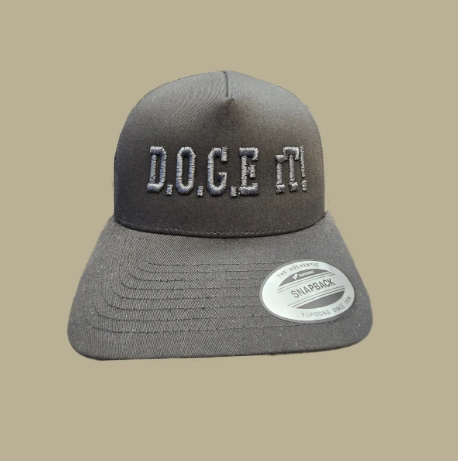 Black/Grey with D.O.G.E IT! Foam raised Text