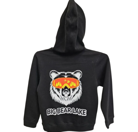 Hoodie with White Bear/Red Googles