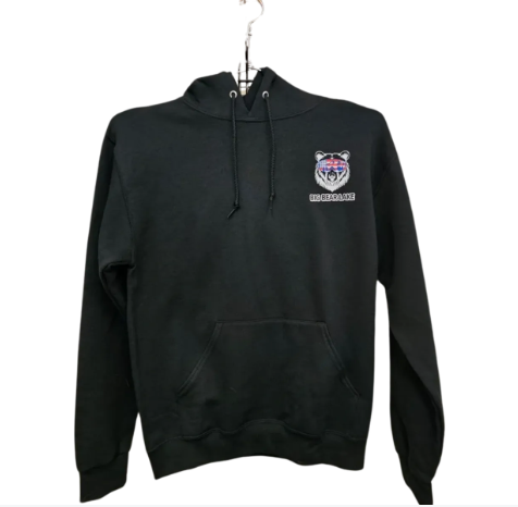 Hoodie with White Bear With Red, Blue Googles